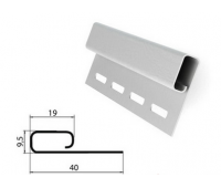Финишная планка (завершающая полоса) белая для сайдинга