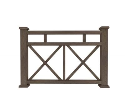 Ограждение из ДПК Ж1 коричневый от производителя Dortmax по цене 8 860 р Ограждение из ДПК Ж1 коричневый от производителя Dortmax по цене 8 860 р