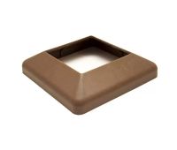 Крышка нижняя ПВХ для столба 100х100 Шоколад Крышка нижняя ПВХ для столба 100х100 Шоколад