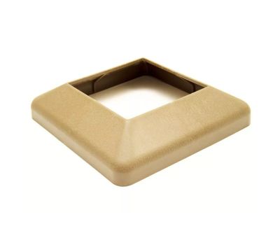 Крышка нижняя ПВХ для столба 125х125 Орех от производителя  Deckart (Россия) по цене 295 р