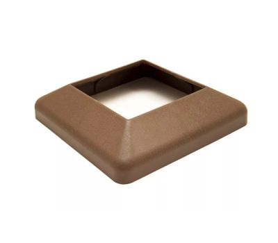 Крышка нижняя ПВХ для столба 125х125 Шоколад от производителя  Deckart (Россия) по цене 295 р