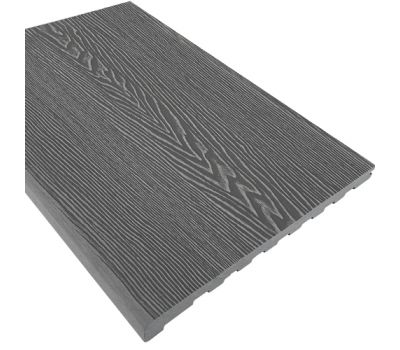 Ступень из ДПК Wood-Х 348х22 Серый 3D от производителя  EasyDecking по цене 2 810 р