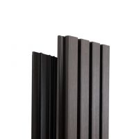 Реечная фасадная панель Техно Графит Реечная фасадная панель Техно Графит