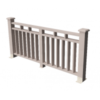 Декоративные ограждения ДПК " Европа", Выбеленный дуб, шлифованное Декоративные ограждения ДПК " Европа", Выбеленный дуб, шлифованное