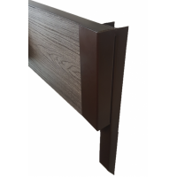 Уголок металлический 90°, для доски 225х30 из ДПК Коричневый Уголок металлический 90°, для доски 225х30 из ДПК Коричневый