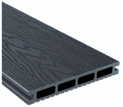 Террасная доска Универсальная Антрацит от производителя Holzhof по цене 380 р Террасная доска Универсальная Антрацит от производителя Holzhof по цене 380 р