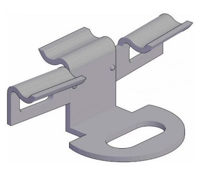 Кляймер промежуточный для алюмин. лаги (упак/100 шт) от производителя  OutDoor по цене 2 400 р