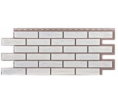 Фасадные панели СЕРИЯ кирпич Саман - Белый от производителя  Т-сайдинг по цене 580 р