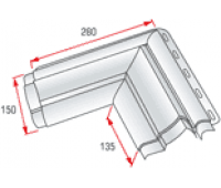 Угловой элемент наличника Модерн