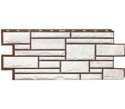 Фасадные панели СЕРИЯ Дикий камень - Белый от производителя Т-сайдинг по цене 580 р Фасадные панели СЕРИЯ Дикий камень - Белый от производителя Т-сайдинг по цене 580 р