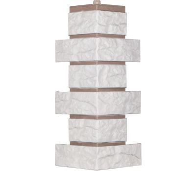 Угол Лондон Брик Кирпич - Белый от производителя Т-сайдинг по цене 380 р Угол Лондон Брик Кирпич - Белый от производителя Т-сайдинг по цене 380 р