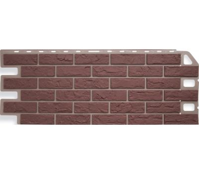 Фасадные панели (цокольный сайдинг)  Кирпич Красный от производителя  Альта-профиль по цене 632 р