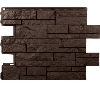 Фасадные панели Шотландия ЭКО Коричневый от производителя  Альта-профиль по цене 573 р