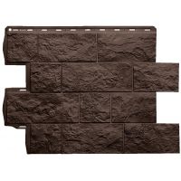 Фасадная панель Туф ЭКО Коричневый