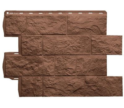 Фасадная панель Туф ЭКО Терракотовый от производителя  Альта-профиль по цене 573 р