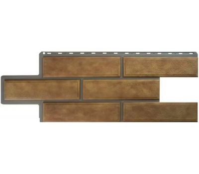 Фасадные панели (цокольный сайдинг) Венецианский камень Бежевый от производителя  Альта-профиль по цене 598 р