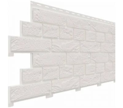 Цокольный сайдинг коллекция Кирпич Славянка - Белоснежный от производителя  Доломит по цене 480 р