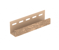 J-планка Стоун-хаус Кирпич Бежевый