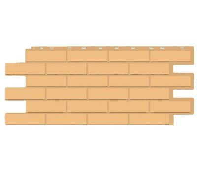 Фасадные панели СЕРИЯ кирпич Модерн Эко - Крем от производителя  Т-сайдинг по цене 520 р