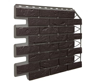 Фасадные панели Кирпич Баварский - Тёмно- коричневый от производителя  Fineber по цене 590 р