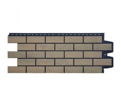 Фасадные панели Cостаренный кирпич Элит Солома чёрый ШОВ от производителя  Grand Line по цене 720 р