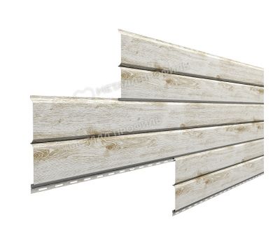 Металлический сайдинг Lбрус-15х240 (ECOSTEEL_MA-01-Беленый Дуб-0.5) от производителя  Металл Профиль по цене 1 550 р
