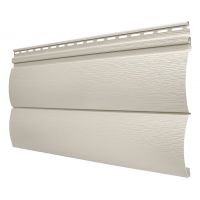 Виниловый сайдинг - Оцилиндрованный брус двойной (под бревно), Слоновая кость