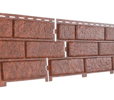 Фасадная панель Стоун Хаус - Кирпич Красный от производителя  Ю-Пласт по цене 0 р