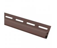 Финишная планка (завершающая полоса) коричневая для сайдинга