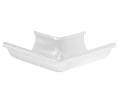 Угол желоба, наружный 90° RAL 9003 Белый 125/90 от производителя  Aquasystem по цене 2 208 р