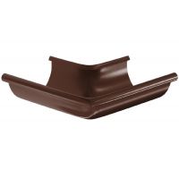 Угол желоба, наружный 90° RAL 8017 Тёмно Коричневый 125/90