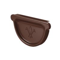 Заглушка универсальная с резиновым уплотнителем RAL 8017 Тёмно Коричневый 125/90