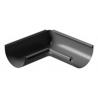 Угол внутренний 90° D125 ГРАФИТ (RAL 7024)