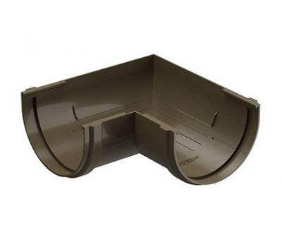 Угол желоба универсал 90˚ Premium ПВХ Каштан от производителя  Docke по цене 352 р