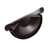 Заглушка желоба Коричневый (RAL 8017)